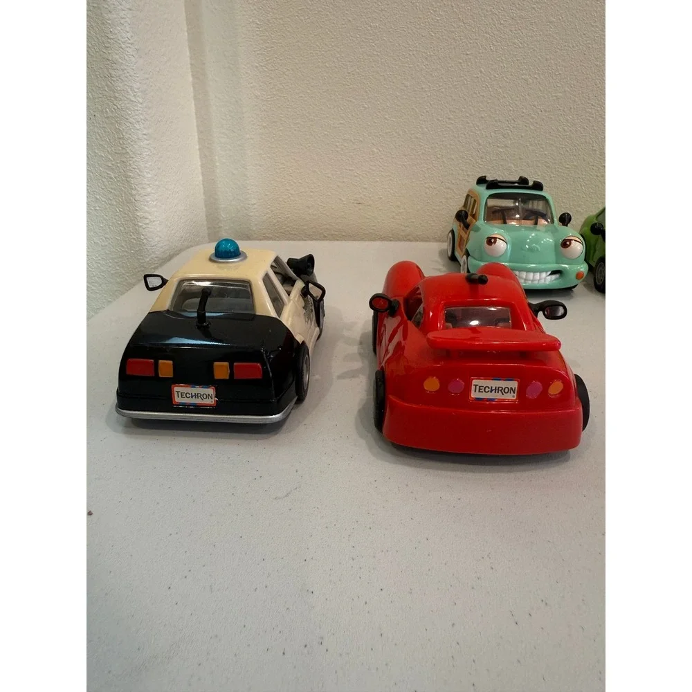 Chevron Cars Collectible Toy Vehicle Lot of 6 Police Taxi Student Driver Woody